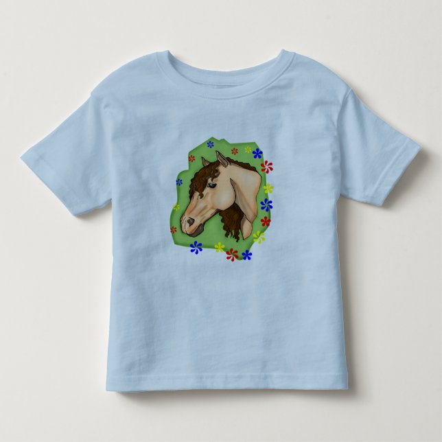 Camiseta De Bebé Niños Caballos Tee Shirs y Regalos de Caballos (Anverso)