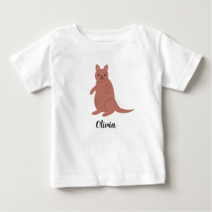 Camiseta De Bebé Niños canguros Chicas bebé camiseta