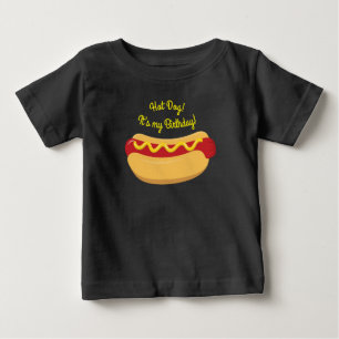 Camiseta De Bebé Niños caninos calientes Fiesta de cumpleaños Coc
