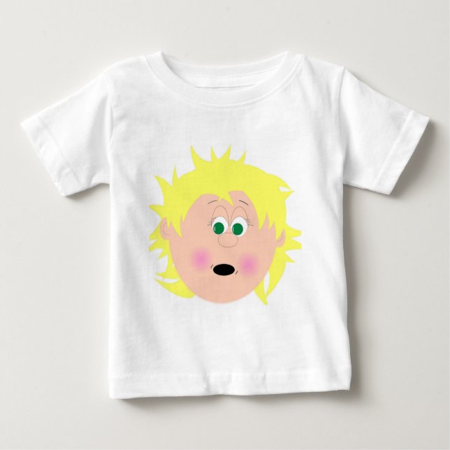 Camiseta De Bebé Niños con caras divertidas y gráficos (Anverso)