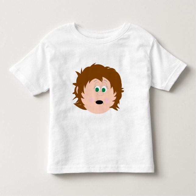 Camiseta De Bebé Niños con caras divertidas y gráficos (Anverso)