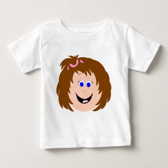 Camiseta De Bebé Niños con caras divertidas y gráficos (Anverso)