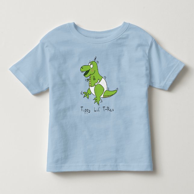 Camiseta De Bebé Niños con Dino de Dinosaurios T-Rex (Anverso)