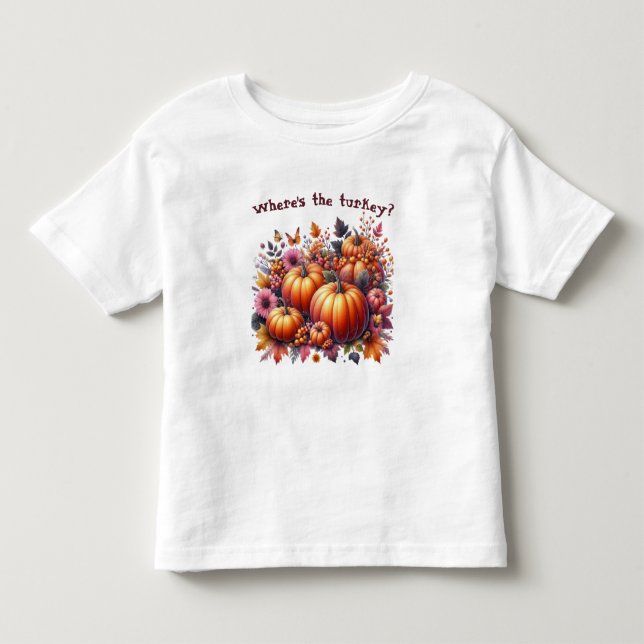Camiseta De Bebé Niños con temática de Caída o Acción de Gracias (Anverso)