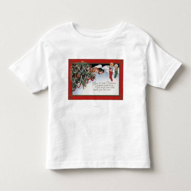 Camiseta De Bebé Niños de ChristmasSleeping y un poema (Anverso)