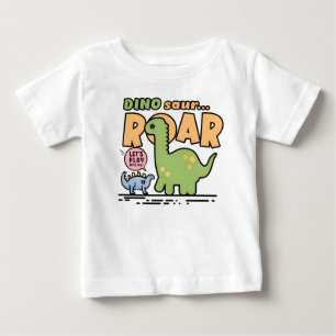 Camiseta De Bebé Niños de Dinosaur Roar