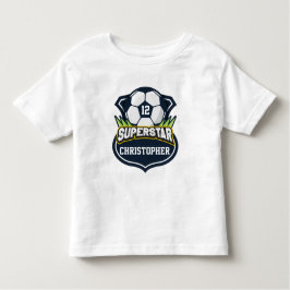 Camiseta De Bebé Niños de fútbol superestrella