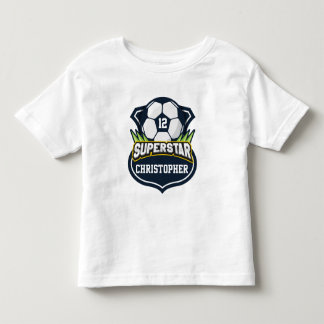 Camiseta De Bebé Niños de fútbol superestrella