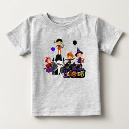 Camiseta De Bebé Niños de Halloween en un niño disfrazado