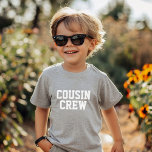 Camiseta De Bebé Niños de la tripulación de primo<br><div class="desc">Prendas personalizados personalizadas con el gráfico "Cousin Crew" u otro texto personalizado. Utilice las herramientas de diseño para editar los tipos de letra y los colores del texto o agregue sus propias fotos para crear un diseño de camiseta personalizado. Seleccione entre una amplia variedad de camisetas, camisetas de tanque y...</div>