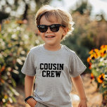 Camiseta De Bebé Niños de la tripulación de primo<br><div class="desc">Prendas personalizados personalizadas con el gráfico "Cousin Crew" u otro texto personalizado. Utilice las herramientas de diseño para editar los tipos de letra y los colores del texto o agregue sus propias fotos para crear un diseño de camiseta personalizado. Seleccione entre una amplia variedad de camisetas, camisetas de tanque y...</div>