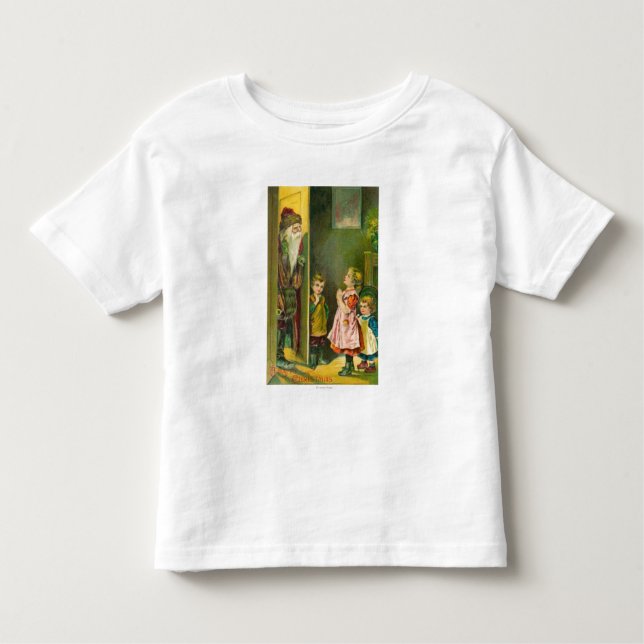 Camiseta De Bebé Niños de las felices Navidad que dejan Santa (Anverso)
