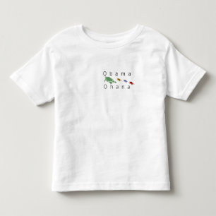 Camiseta De Bebé Niños de las tortugas Obama Ohana (familia hawaia