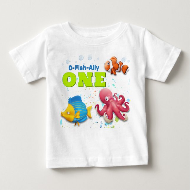 Camiseta De Bebé Niños de peces tropicales coloridos (Anverso)