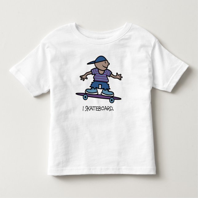 Camiseta De Bebé Niños de Skateboard (Anverso)