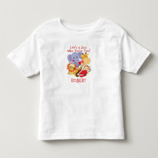 Camiseta De Bebé Niños del cumpleaños de los animales del parque