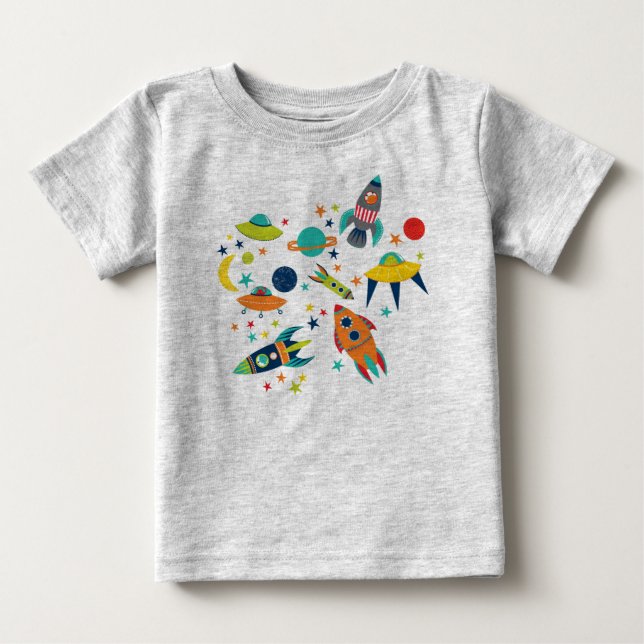 Camiseta De Bebé Niños del espacio (Anverso)