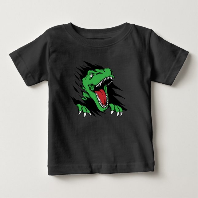 Camiseta De Bebé Niños dinosaurio (Anverso)