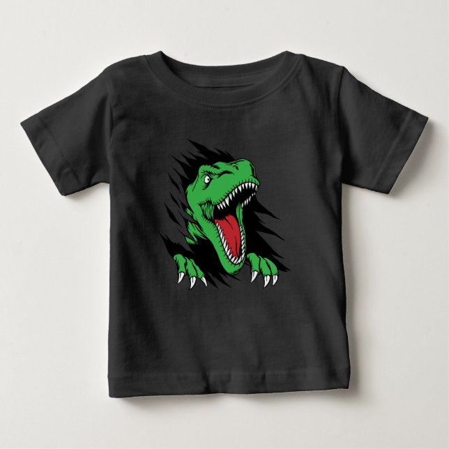 Camiseta De Bebé Niños dinosaurios (Anverso)
