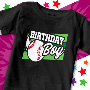 Camiseta De Bebé Niños divertidos Fiesta de béisbol corran en casa 
