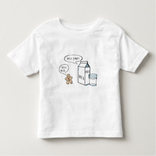 Camiseta De Bebé Niños divertidos T blanco de la leche y del