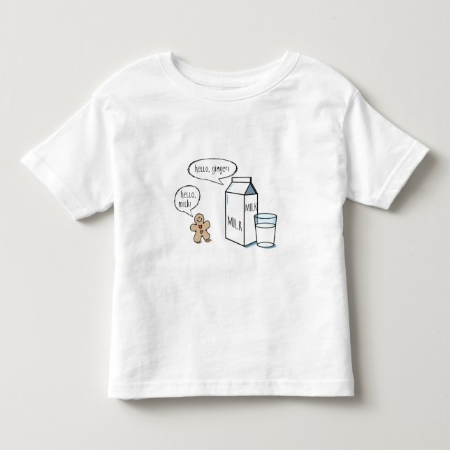 Camiseta De Bebé Niños divertidos T blanco de la leche y del (Anverso)