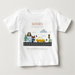 Camiseta De Bebé Niños educados Vehículos Urbanos Carretera Cualqui