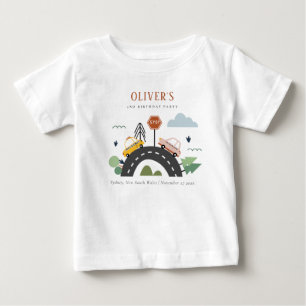 Camiseta De Bebé Niños educados Vehículos Urbanos Carretera Cualqui