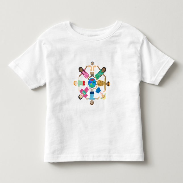 Camiseta De Bebé Niños - el amor hace de este mundo una familia (Anverso)