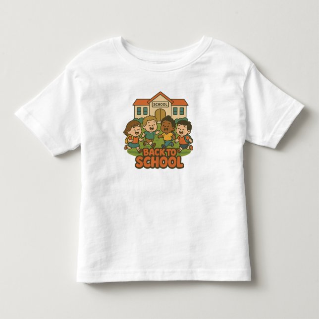 Camiseta De Bebé Niños en el patio escolar (Anverso)