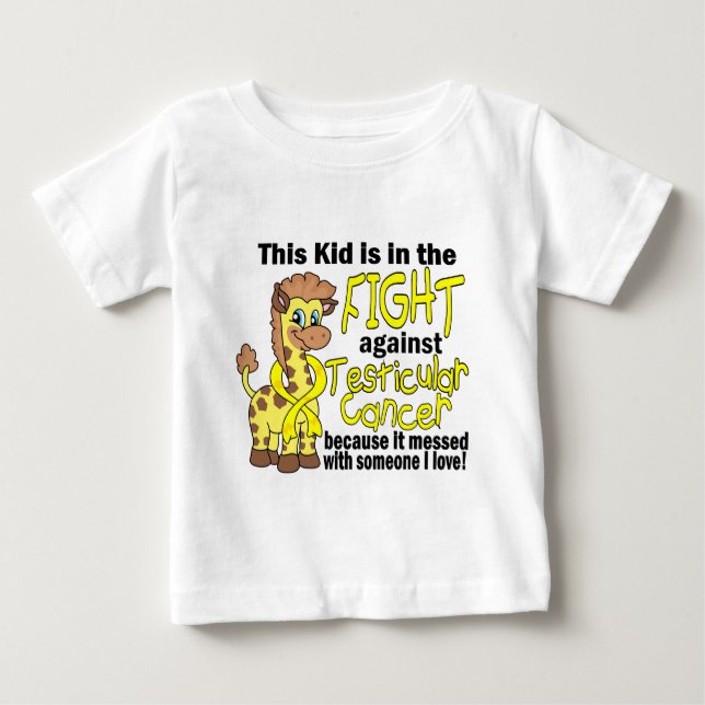 Camiseta De Bebé Niños En La Lucha Contra El Cáncer Testicular (Anverso)