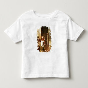 Camiseta De Bebé Niños en una puerta con pegamento "Colf"