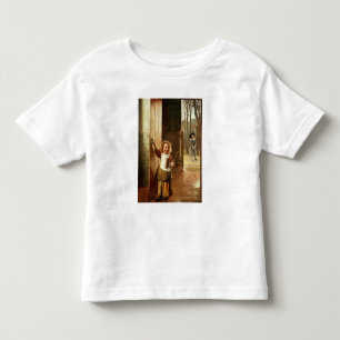 Camiseta De Bebé Niños en una puerta con pegamento "Colf"
