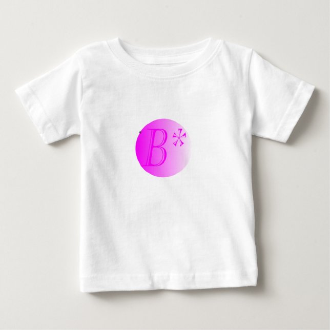 Camiseta De Bebé Niños estrella de B (Anverso)