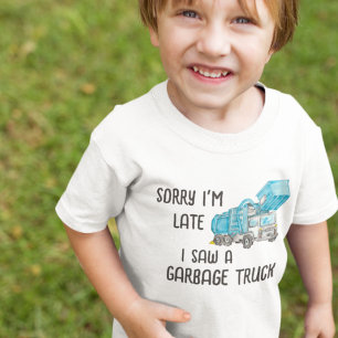 Camiseta De Bebé Niños "Fan del Camión de Basura" Divertido