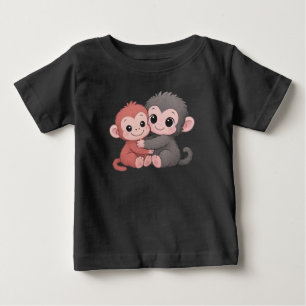 Camiseta De Bebé Niños Golpe de Mono