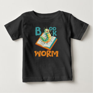 Camiseta De Bebé Niños Gusano de Libro