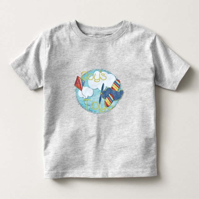 Camiseta De Bebé Niños Juguetes Medios mixtos (Anverso)