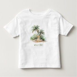 Camiseta De Bebé Niños leones de Safari de la Selva WiILD ONE