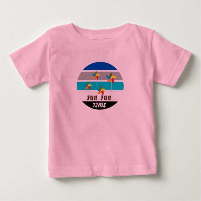 Camiseta De Bebé Niños Lindos Rosa (Anverso)