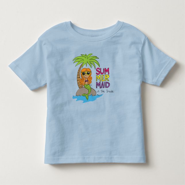 Camiseta De Bebé Niños Lindos Sirena (Anverso)