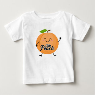 Camiseta De Bebé niños lindos unisex pequeño melocotón