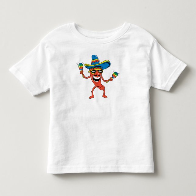 Camiseta De Bebé Niños mexicanos divertidos (Anverso)