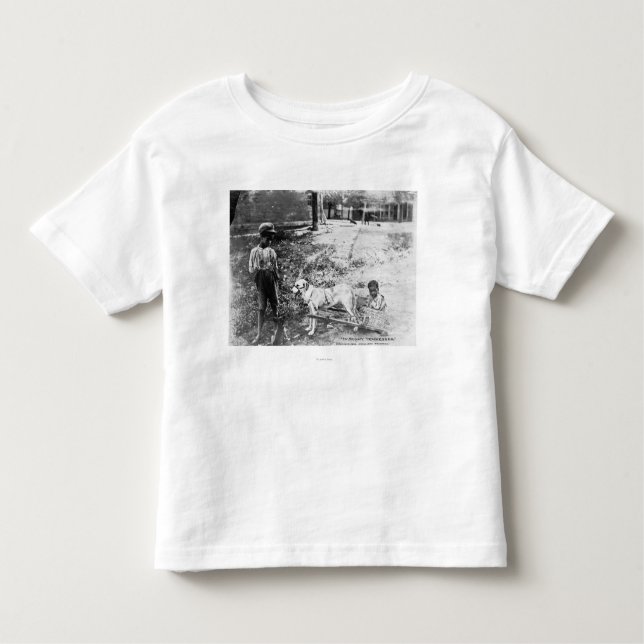 Camiseta De Bebé Niños negros con la fotografía dibujada perro del (Anverso)