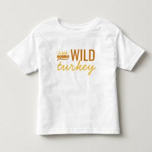 Camiseta De Bebé Niños Pavo Salvaje Día de Acción de Gracias