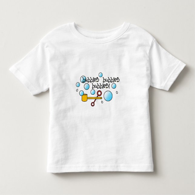 Camiseta De Bebé Niños pequeños, Chicas burbujas, burbujas en camis (Anverso)