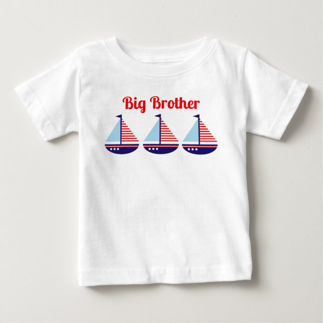 Camiseta De Bebé Niños personalizados en velero náutico (Anverso)