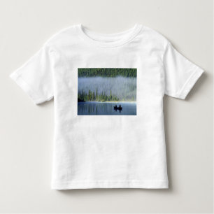 Camiseta De Bebé Niños pescando en el lago Waterfowl, Banff Nationa
