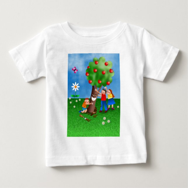 Camiseta De Bebé Niños que celebran a Tu B'Shevat que planta (Anverso)