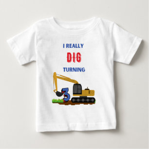Camiseta De Bebé Niños que realmente cavo excavadora giratoria 3 